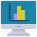 Computer Bar Chart  Icon