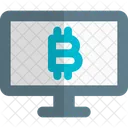 Computer Bitcoin Icon