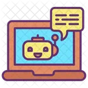 Ilaptop Bot Chat Computer Bot Artificial Bot Icon