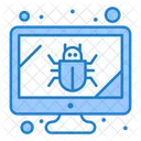 Computer Bug Bug On Computer Security Icon