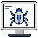 Computer Bug Infected Computer Infected Monitor アイコン