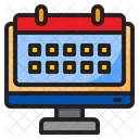 Computer Calendar  Icon
