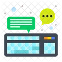 Computer Chat  Icon