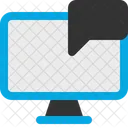 Computer Chat  Icon