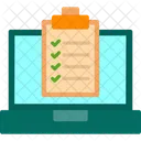 Computer Checklist Check Clipboard Icon
