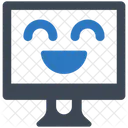 Computer cheerful  Icon