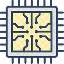 Computer Chip Integrated Circuit Memory Chip Icon
