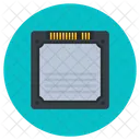 Microprocessor Processor Chip Integrated Circuit Icon