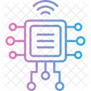 Computer Chip Processor Wifi Icon