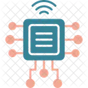 Computer Chip Processor Wifi Icon