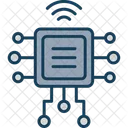 Computer Chip Processor Wifi Icon