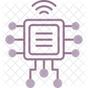 Computer Chip Processor Wifi Icon