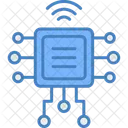 Computer Chip Processor Wifi Icon