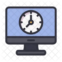 Computer clock  Icon
