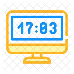 Computer Clock  Icon