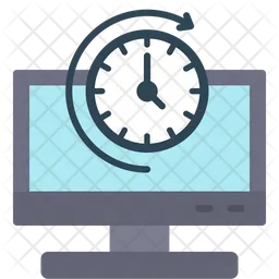 Computer Clock  Icon
