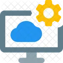 Computer-Cloud-Einstellung  Symbol