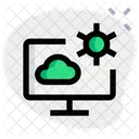 Computer-Cloud-Einstellung  Symbol