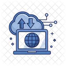 Computer cloud storage  Icon