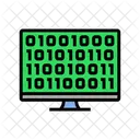 コンピューター、コード、研究 アイコン