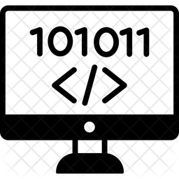 Computer Coding Icon - Download in Glyph Style