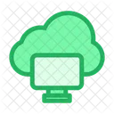 Cloud Computing Monitor Wolke Symbol