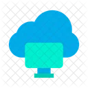 Cloud Computing Monitor Wolke Symbol