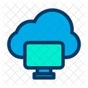 Cloud Computing Monitor Wolke Symbol