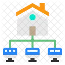 Home Monitor Networking Icon
