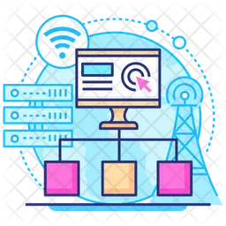 Computer Connection  Icon