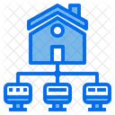 Home Monitor Networking Icon