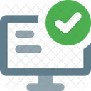 Computer Content Checklist  Icon