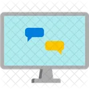 Computer Conversation  Icon