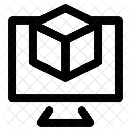 Computer Cube  Icon