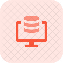 Computer Database Icon - Download in Flat Style