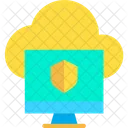 Cloud Computing Computer Computer Datenschutz Cloud Hosting Symbol