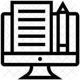 Computer design Icon - Download in Line Style