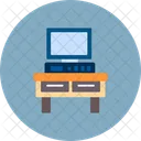 Desk Computer Table Computer Icon