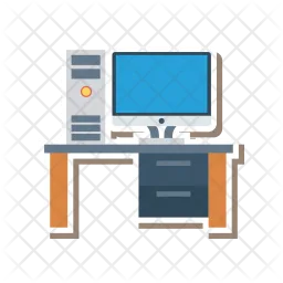 Computer desk  Icon