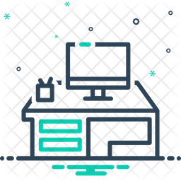 Computer Desk Icon