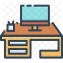 Computer Desk Computer Desk Icon