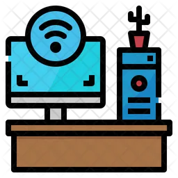 Computer Desk  Icon