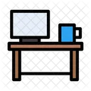 Computer Desk Table Icon