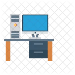 Computer desk  Icon