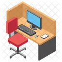 Computer Desk Computer Table Employee Table Icon