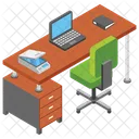 Computer Desk Computer Table Employee Table Icon