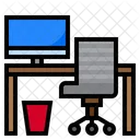 Computer Desk  Icon