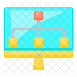 Computer Diagram Icon - Free Download Business Icons | IconScout