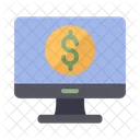 Computer dollar  Icon