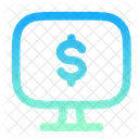 Computer Dollar Icon